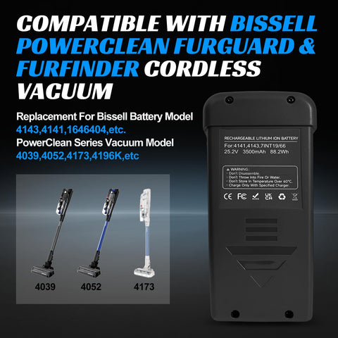 BooNer battery label for FurFinder highlighting safety and capacity.