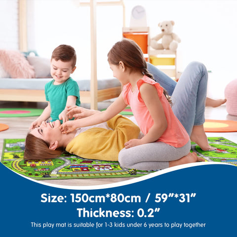 City road design on Booooom Jackson rug enhances imaginative play