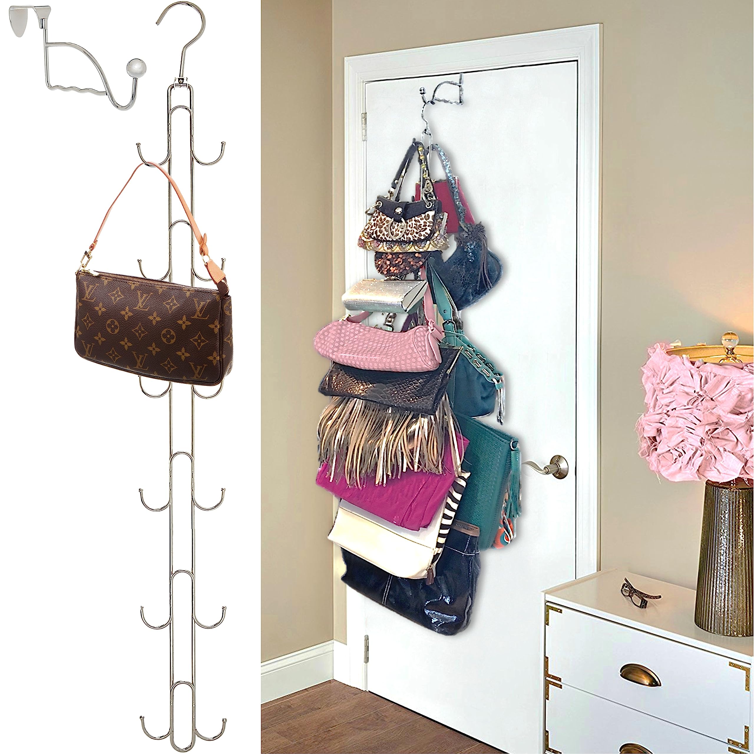 Compatible with standard closet rods and doors.