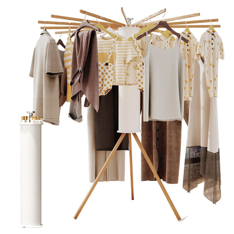 BOQORAD folding rack full view shows compact storage and ample drying space