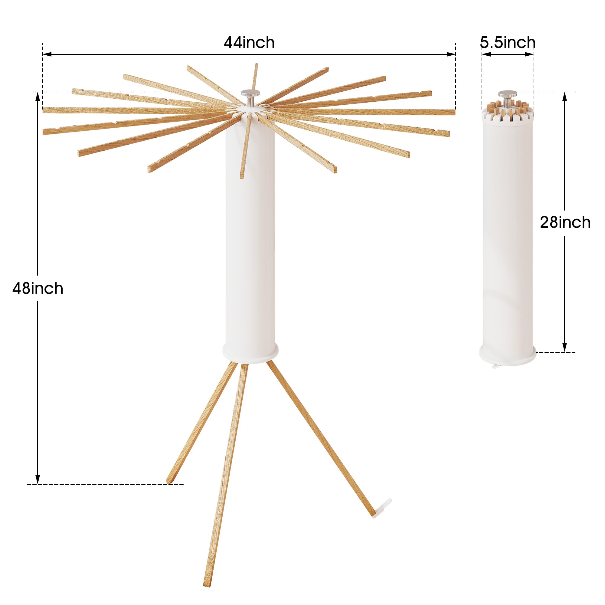 BOQORAD drying rack side angle demonstrates stability for steady air-drying