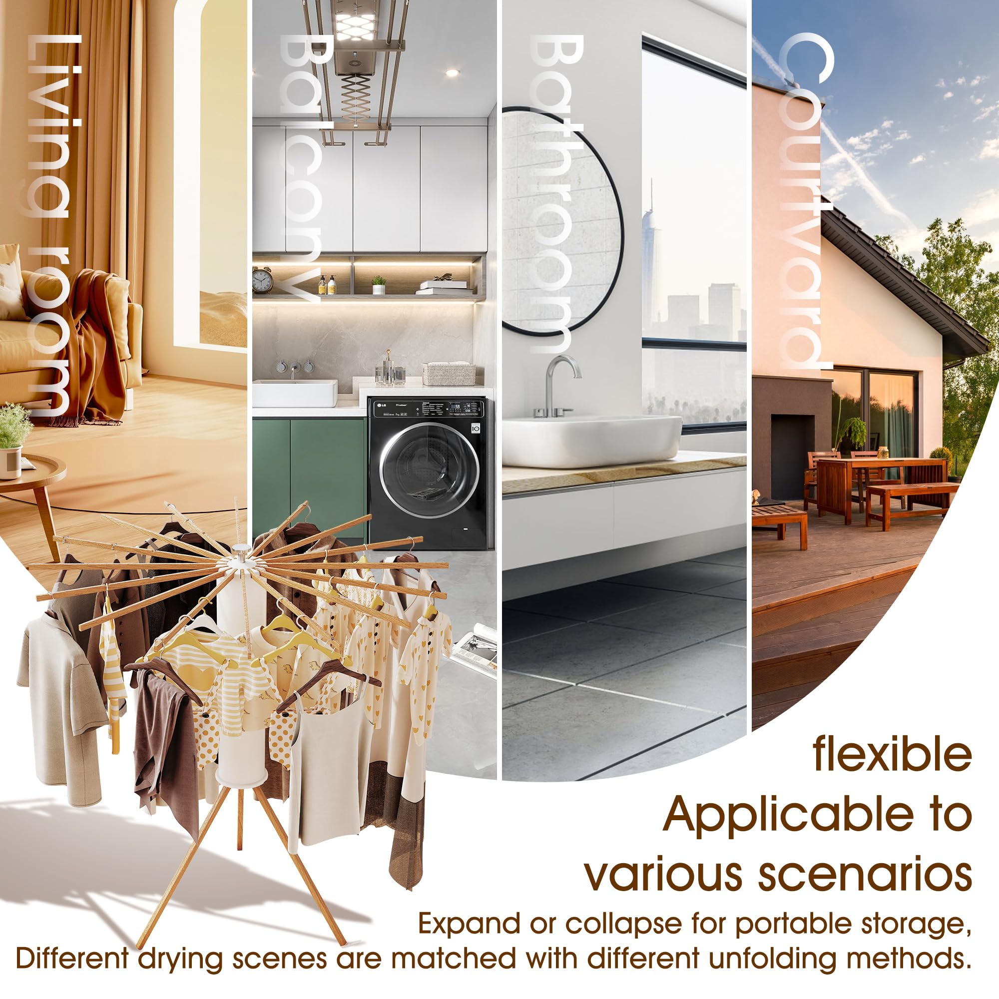 BOQORAD folding mechanism enables tool-free setup and quick, clutter-free storage