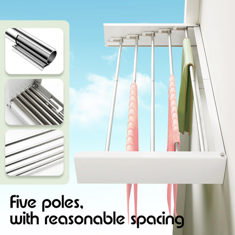 BOQORAD laundry room setup with white finish matches decor