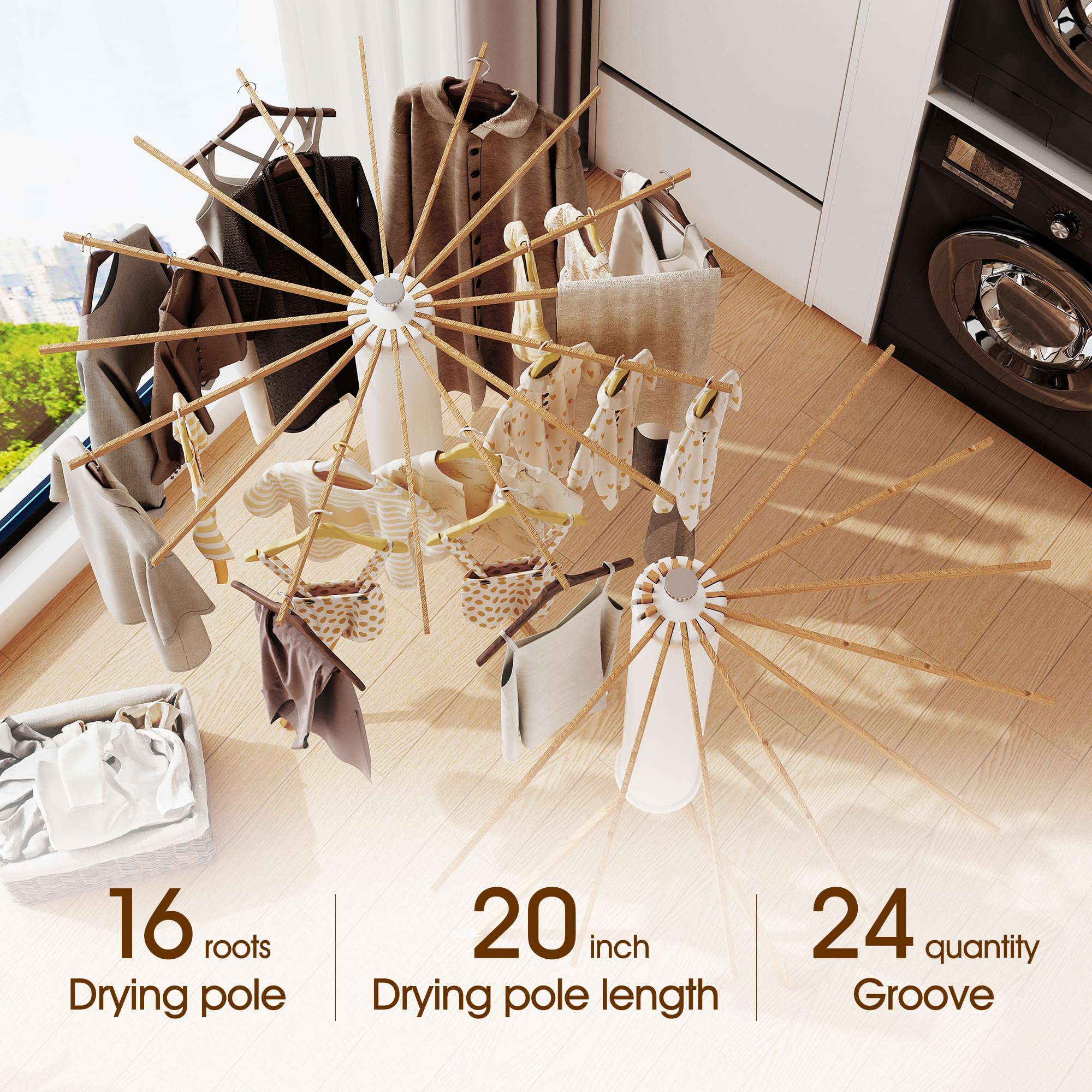 BOQORAD tripod structure shows sturdy legs and even weight distribution for balanced drying