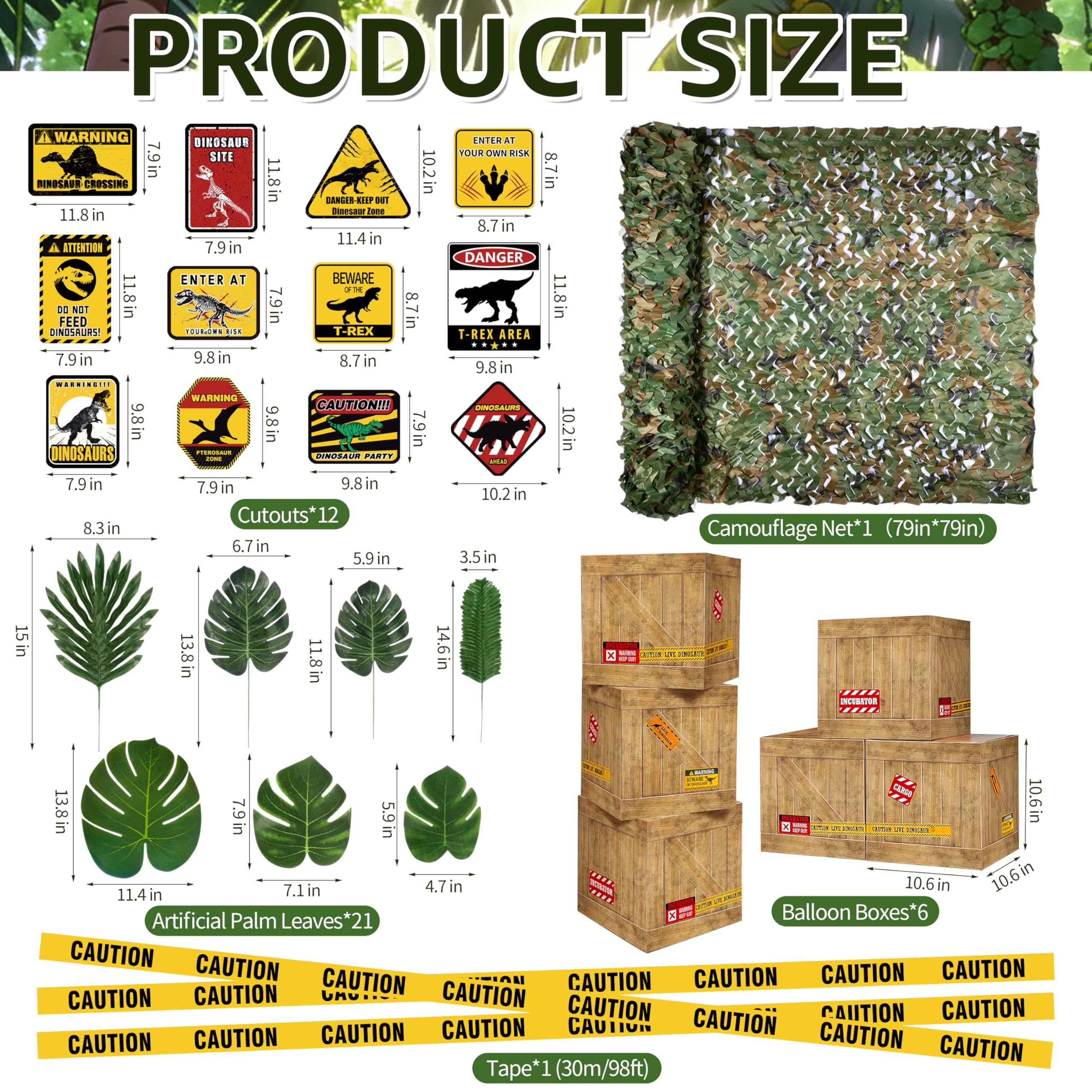 BORAMDO dinosaur theme boxes setup makes easy, sturdy party prep.