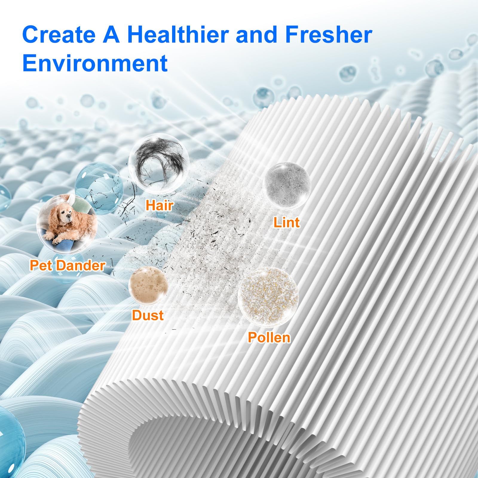 Borgodf activated carbon layer detail demonstrating odor reduction.