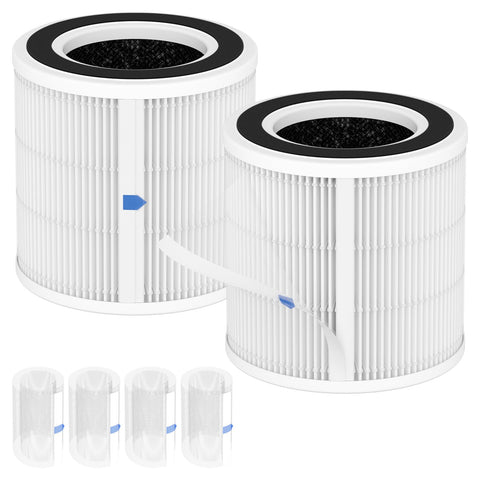Borgodf H7129/H7128 replacement filters 2-pack, ready for swap in GoveeLife purifiers.