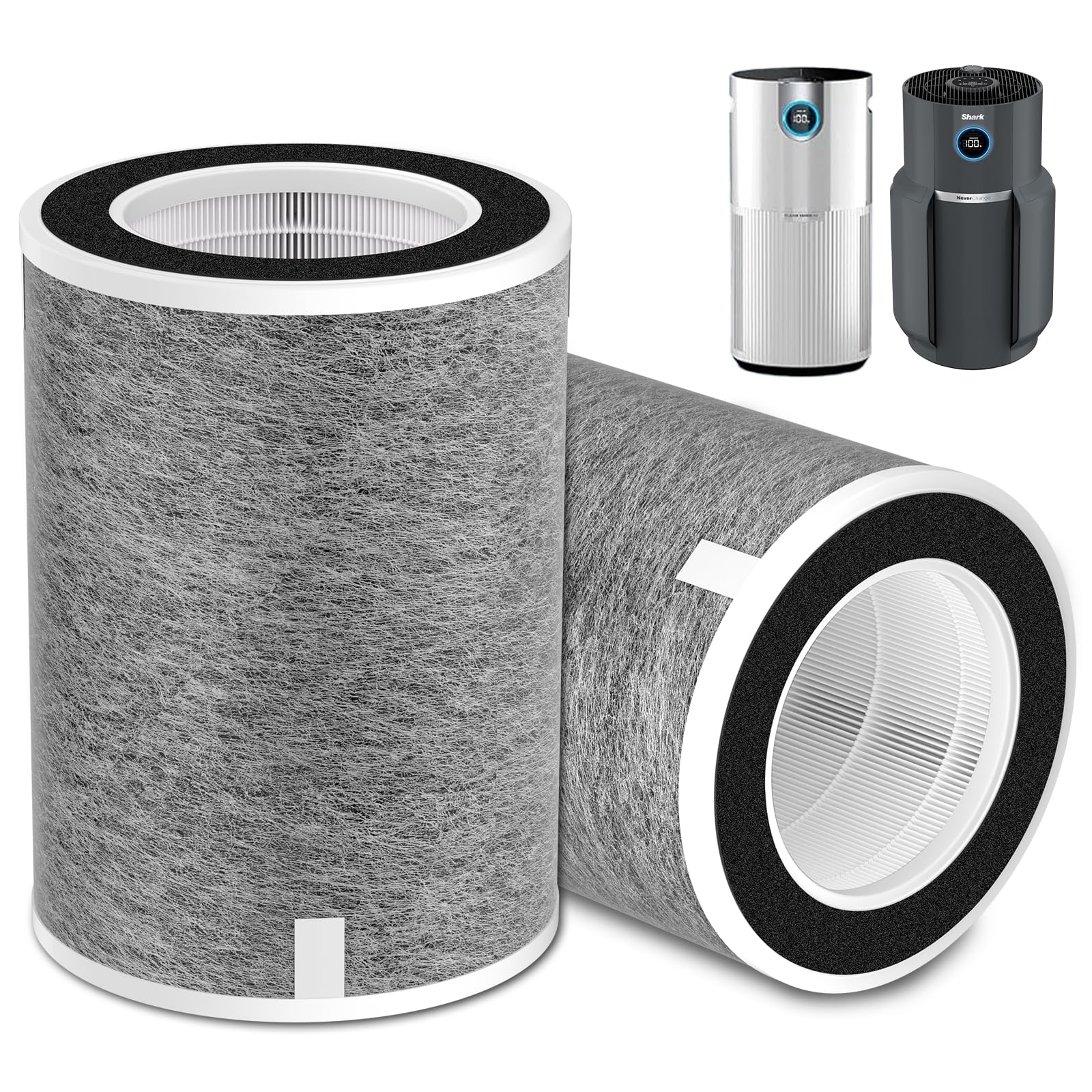Borgodf HP202 replacement filter pack for Shark purifiers captures 99.97% of 0.3 micron particles