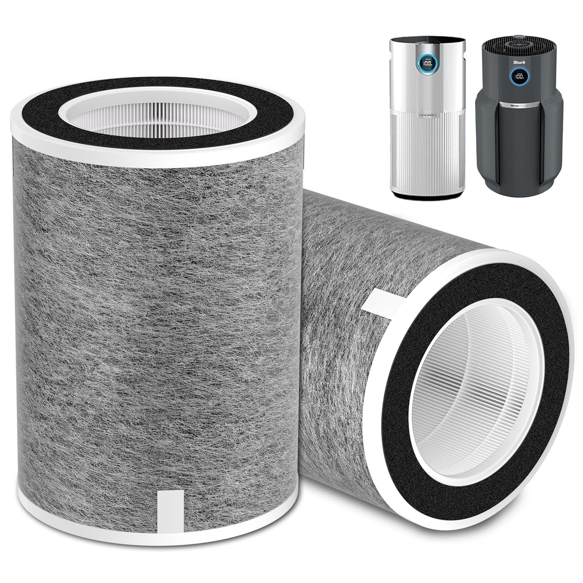Borgodf HP202 replacement filter pack for Shark purifiers captures 99.97% of 0.3 micron particles