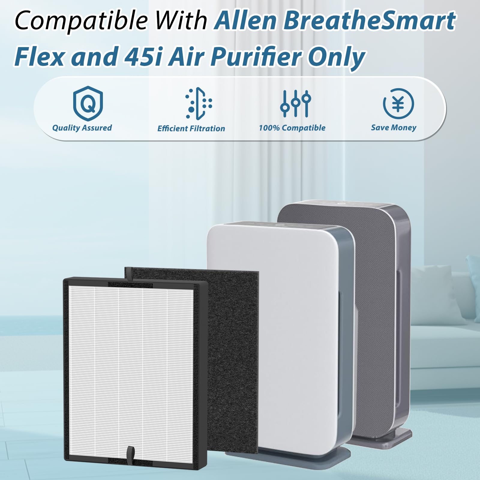 Borgodf True HEPA filter captures fine particles for cleaner air