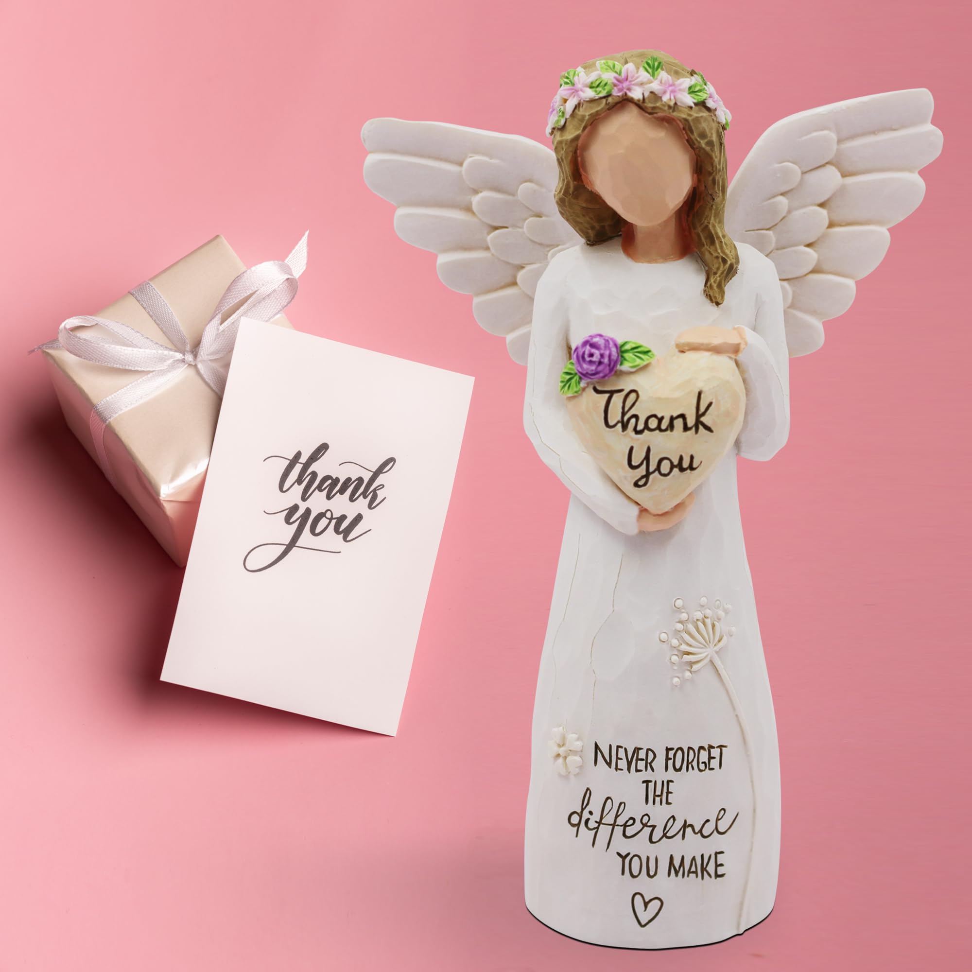 Borlesta desktop angel figurine designed for meaningful gratitude moments.