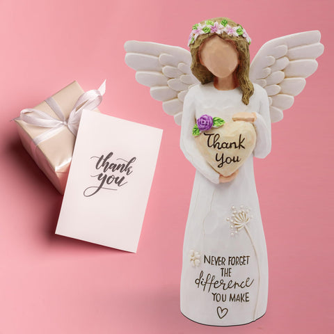 Borlesta desktop angel figurine designed for meaningful gratitude moments.