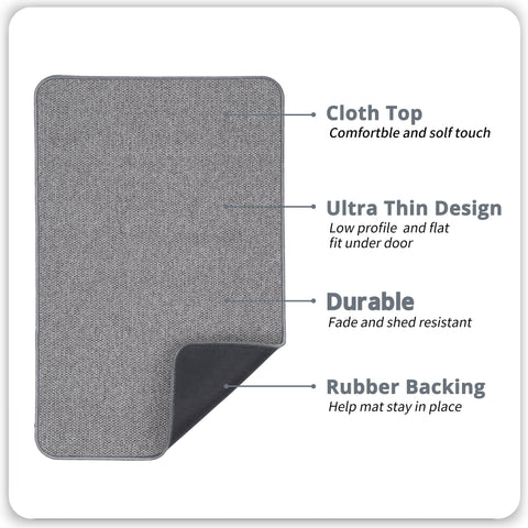 Bosap absorbent quick-dry terry bath mat dries feet quickly