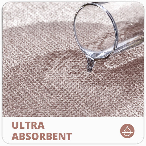 Bosap absorbent terry bath rug dries feet quickly after showers