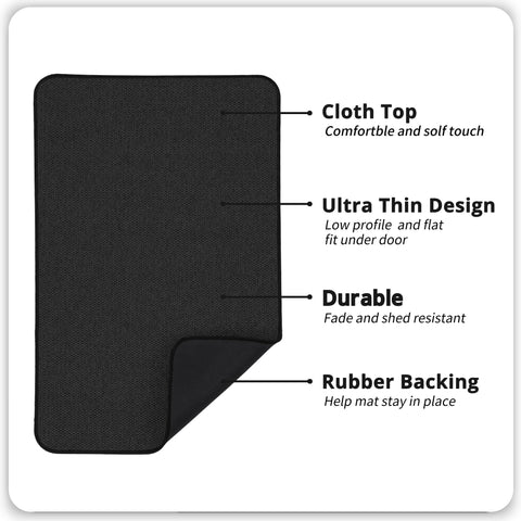 Bosap bath mat with non-slip backing provides secure footing on wet tiles