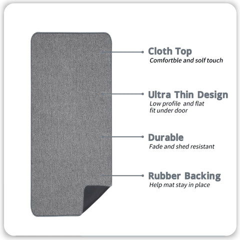 Bosap bath mat quick-dry terry cloth absorbs moisture quickly.