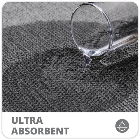 Bosap dark grey U-shaped mat designed for quick dry and easy maintenance