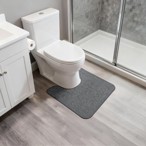 Bosap U-shaped rug fits most toilets for a cleaner, safer bathroom