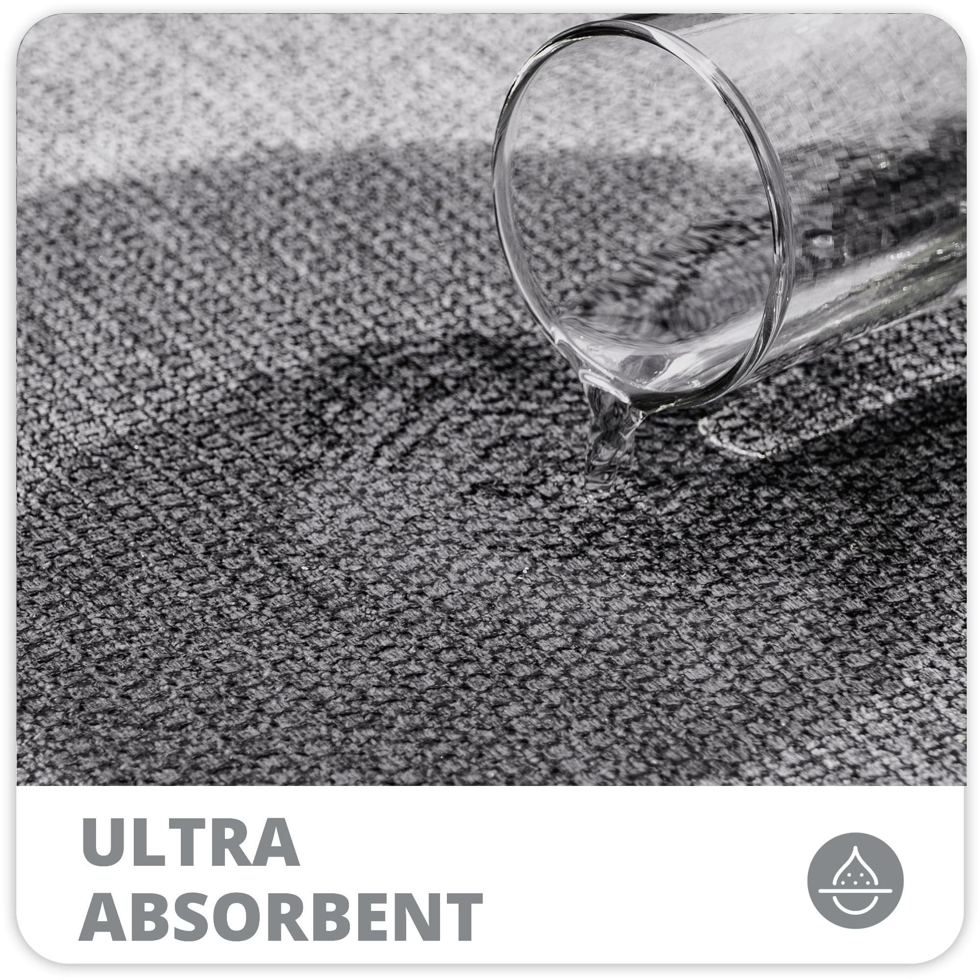 Bosap bath mat with rubber backing stays in place on wet floors