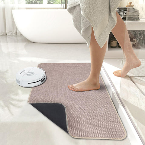 Bosap versatile bath mat suits bathroom, kitchen, or entryways safely