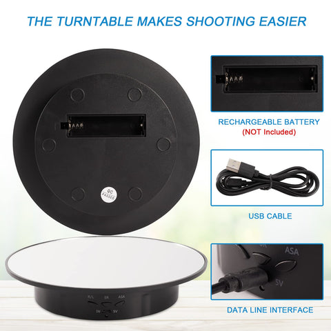 Bosgladek display stand with mirror cover reflecting light for product shots