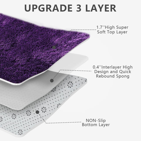 Boshengya easy-clean plush rug stays fresh with simple vacuum or spot cleaning.
