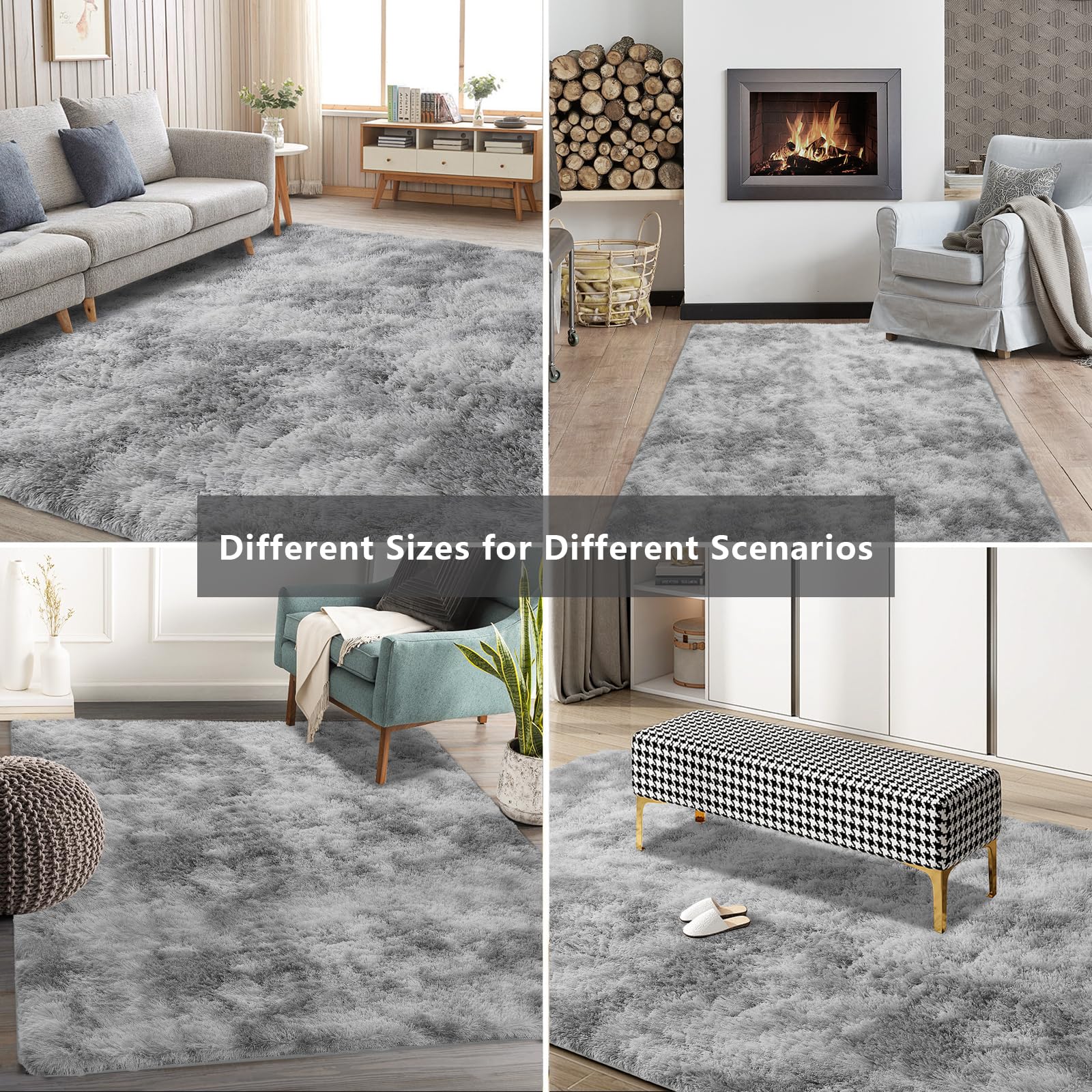 Boshengya easy-clean rug stays fresh with light vacuuming.