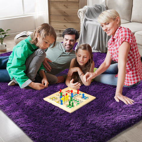 Boshengya nursery rug for kids' rooms offers gentle texture for safe play.