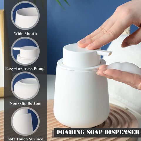 BosilunLife foam pump dispenser creates rich foam for smoother handwashing.