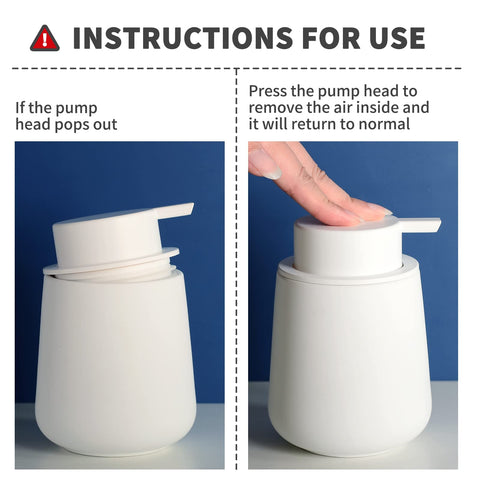 BosilunLife ceramic dispenser works at the kitchen sink for dish soap foam.