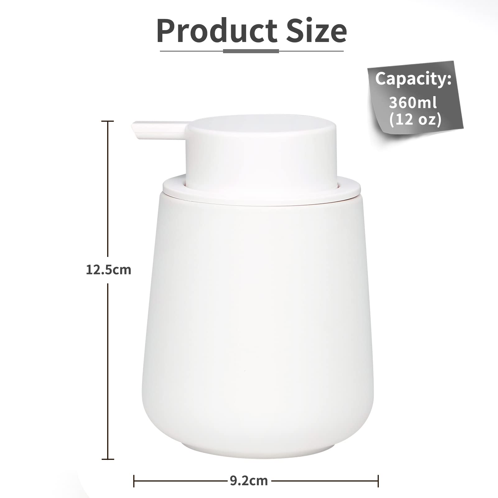 BosilunLife refillable 12oz bottle supports easy top-ups and reduced waste.