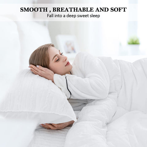 Ultra-soft microfiber pillow shams enhance comfort on sofas, beds, and chairs.