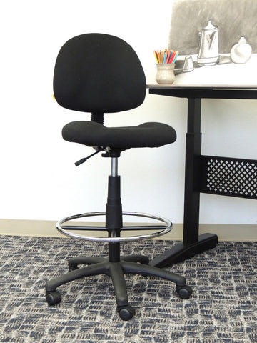 Boss B1615-BK backrest provides mid-back support for extended sessions