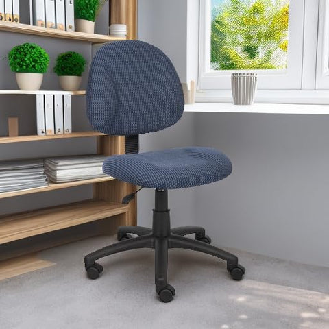 Nylon five-star base with hooded, dual-wheel casters