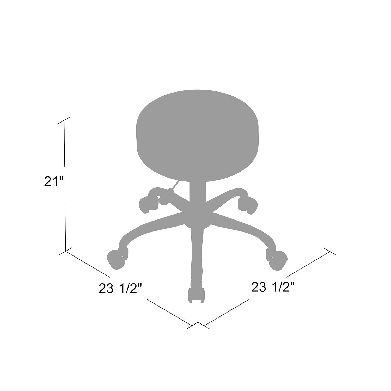 Boss Office Products hooded double-wheel casters enable easy repositioning.