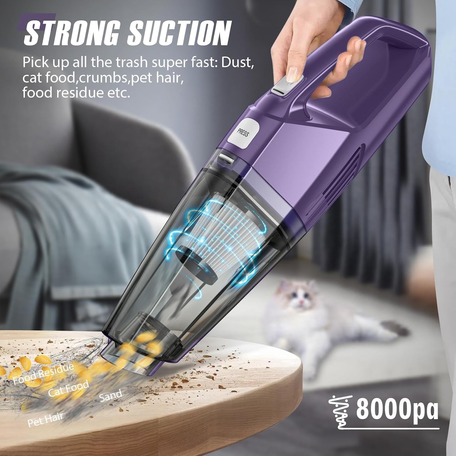 Bossdan portable design for travel and on-the-go cleaning