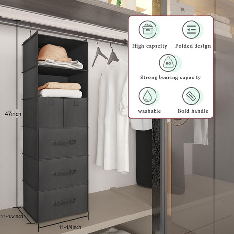 Bosuelife heavy-load design supports jackets and bulky items safely