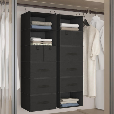 Bosuelife non-woven fabric closet organizer with breathable, scent-free fabric