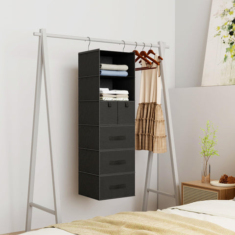 Bosuelife side-pockets closet organizer for glasses and small essentials