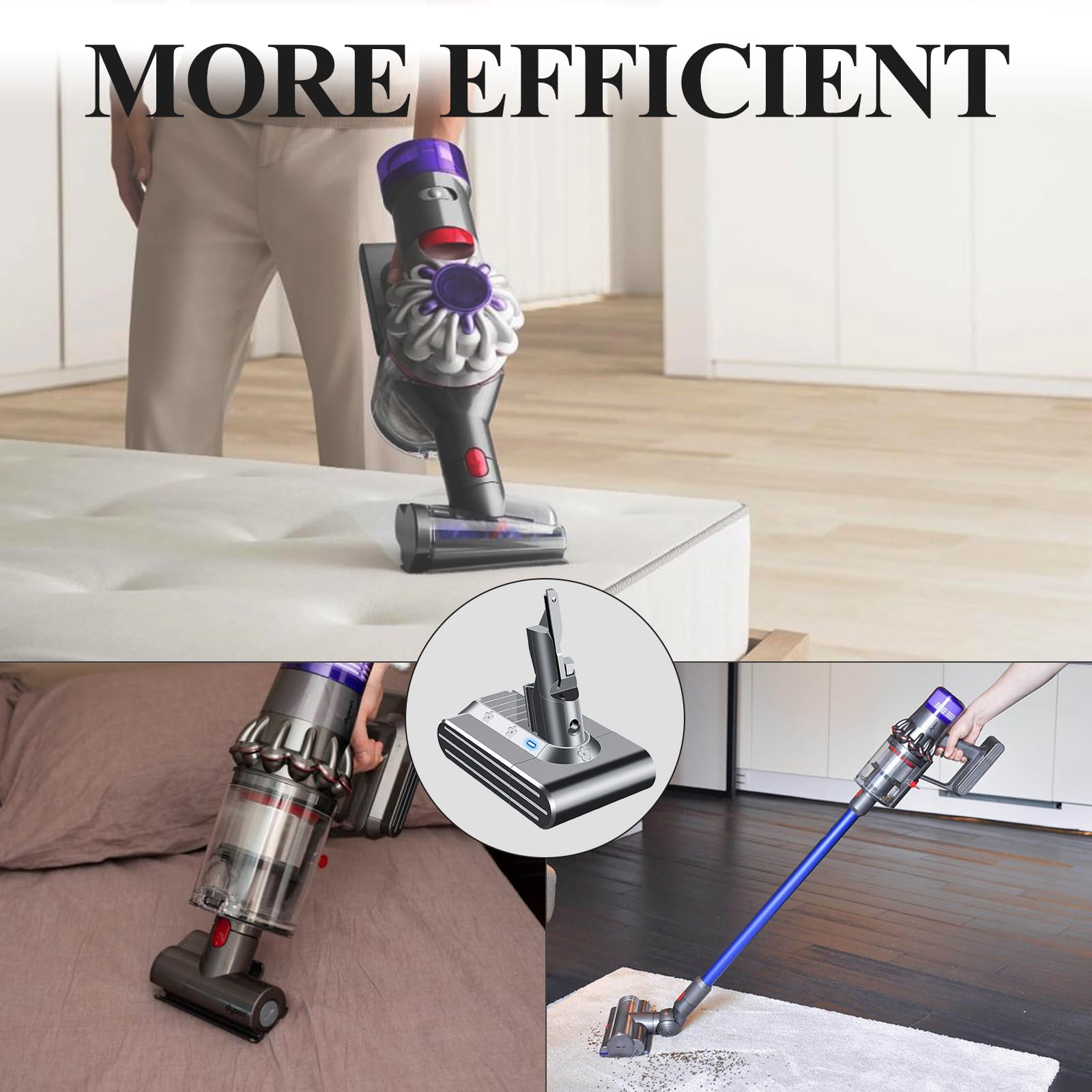 BOTKK premium V7 battery operation in real cleaning conditions