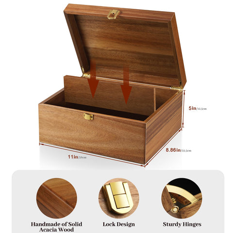 BOTOP natural farmhouse-style wooden storage blends with home decor beautifully.