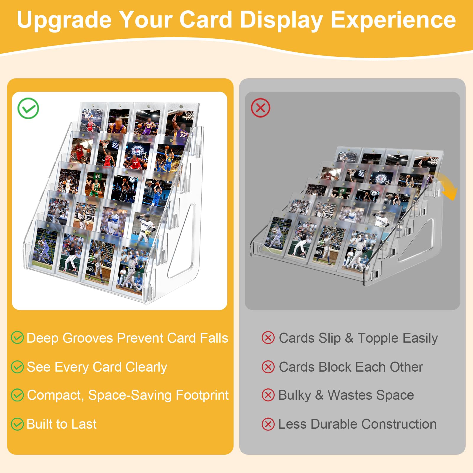 Botyboty postcard and sticker holder display offers clear visibility.