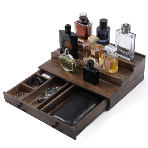 Boulphia Cologne Organizer: a 3-tier display showing bottles neatly for easy access