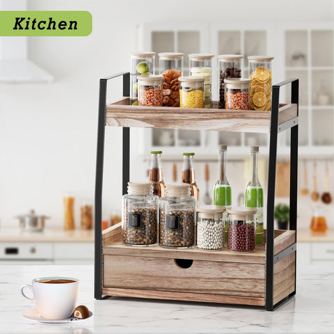 Boulphia multi-use organizer fits spices, coffee, and kitchen items.