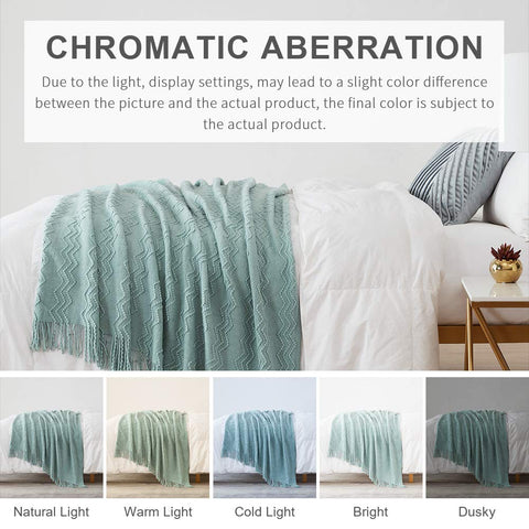 BOURINA Aqua Throw Blanket ideal gift for gatherings and cozy evenings