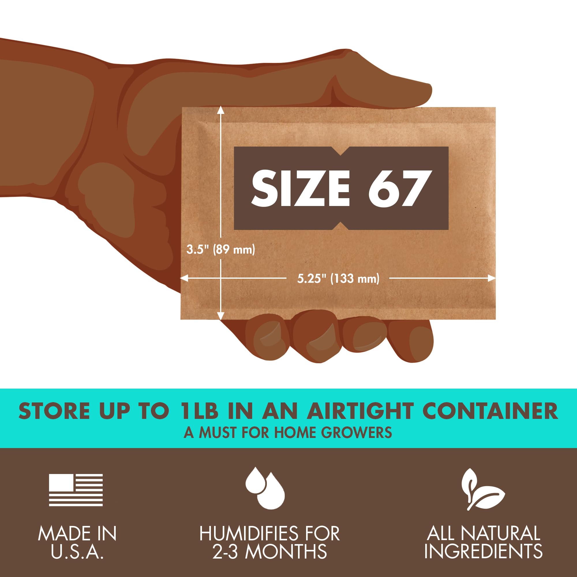 Boveda 62% 12-pack box helps organize contents during storage.