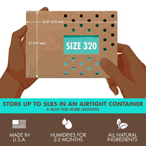 Boveda 62% humidity pack stored in a bag keeps items fresh