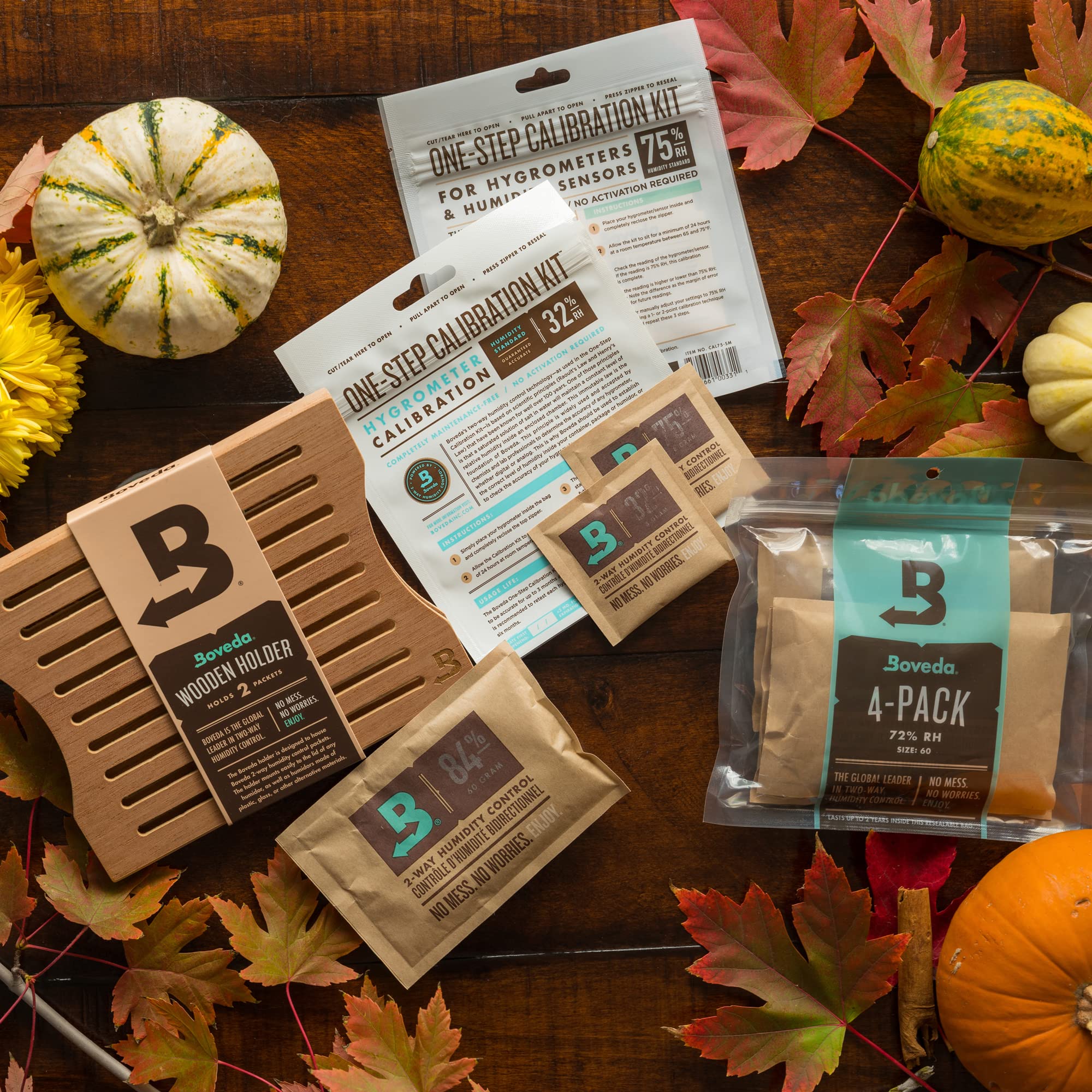 Removable tape mounting kit helps secure Boveda holder and reposition easily.