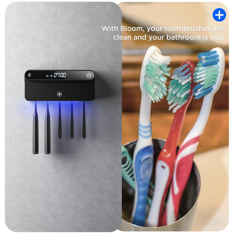 Included razor holder in the Bloom package for grooming tools