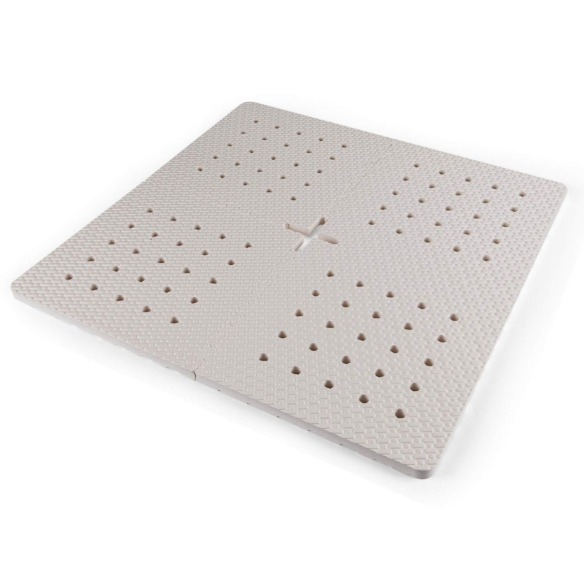 BOWERBIRD anti-fatigue mat close-up shows extra-thick foam for cushioned steps.